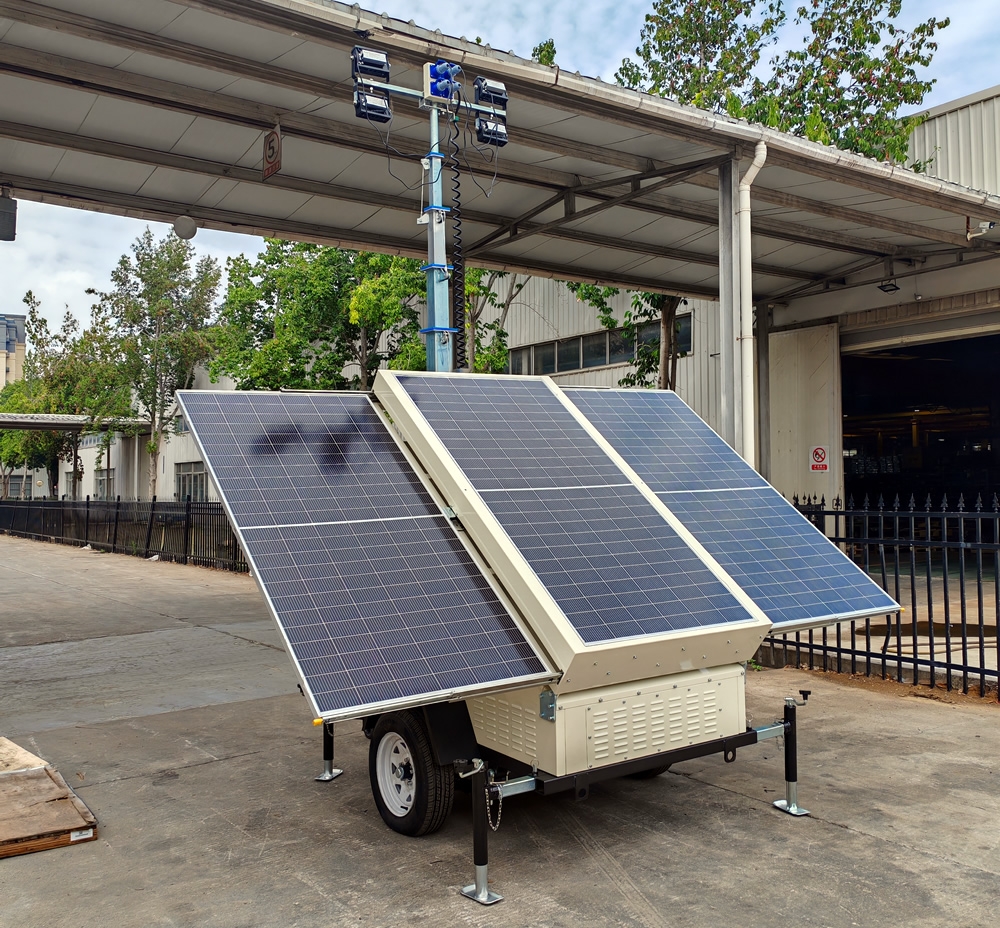 7米拖車式液壓自動(dòng)升降太陽(yáng)能移動(dòng)照明車4TNVE600